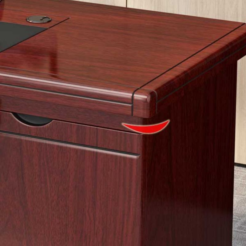 1.4M Mahogany Finish Executive Office Seat - Image 4