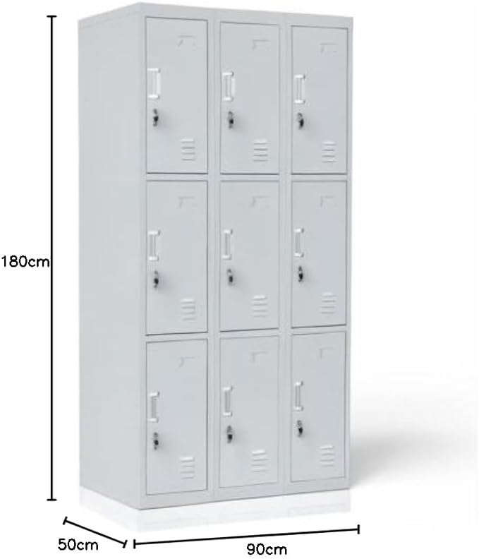 9-Locker Office Filing Cabinet - Image 7