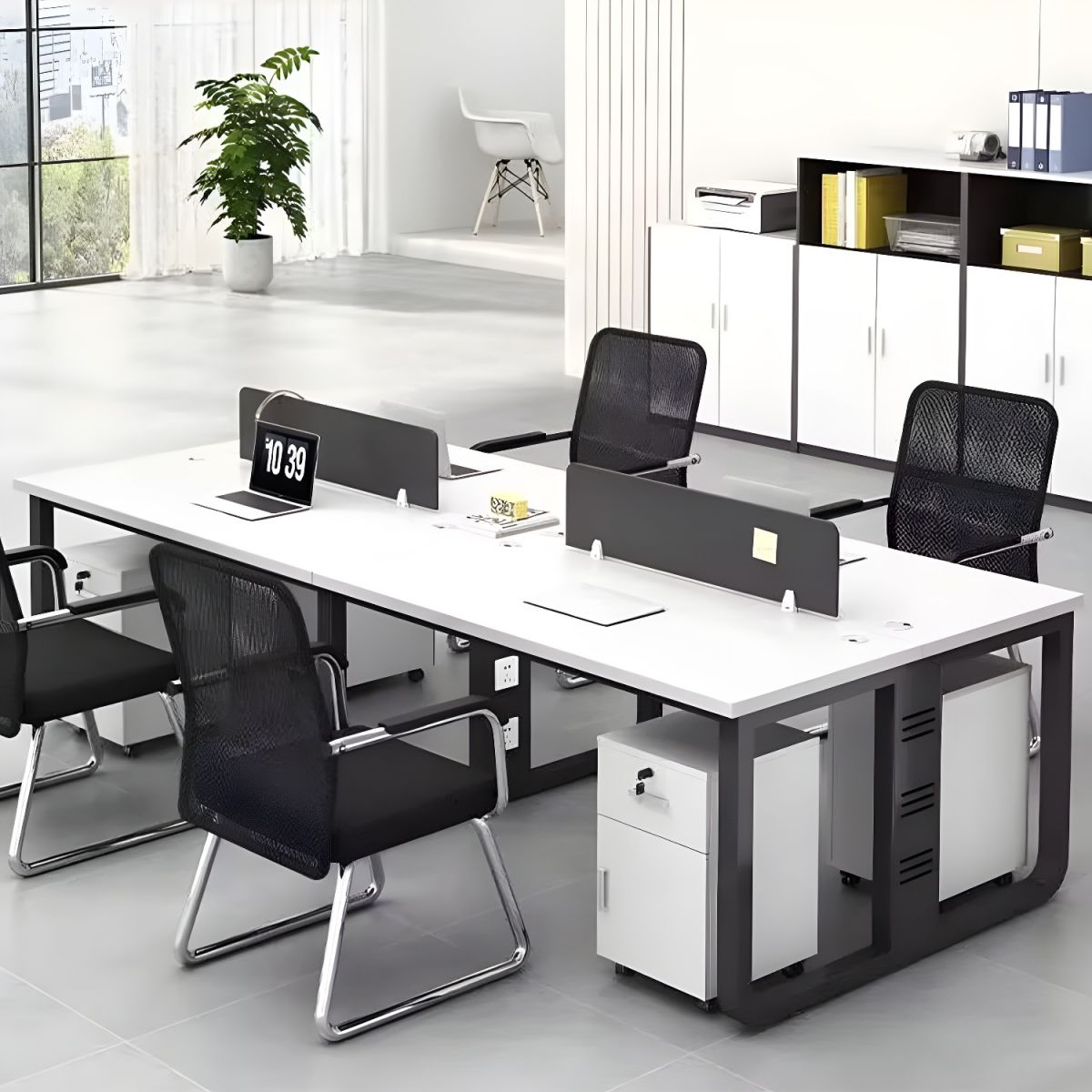 1-way workstation, 2-door wooden cabinet, 3-door wooden cabinet, 4-Drawer Filing Cabinet, 5-seater waiting sofa, Clerical Office Chair, dressing table, Executive Office Chair, Executive office desk, Orthopedic office chair