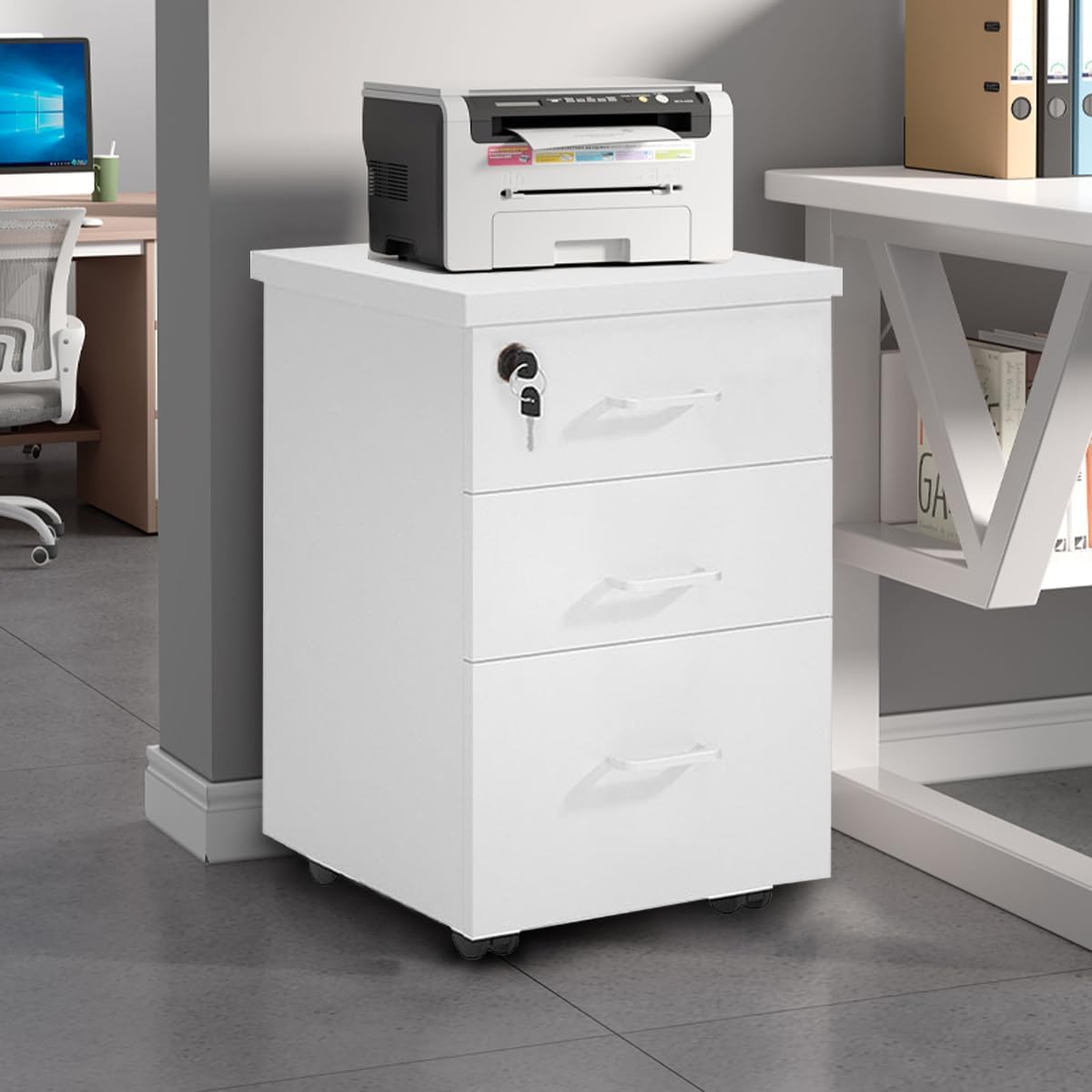 1-way workstation, 1.8m advance office desk, 1.8M advanced Office Desk, 3-drawer filing cabinet, 4-Drawer Filing Cabinet, Dual Orthopedic Office Chair, Ergonomic office chair, Executive office desk, mahogany coat hunger, Orthopedic office chair No