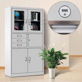 2-Way Office Workstation, 3-drawer filing cabinet, 3-link waiting bench, 9-locker filing cabinet, Dual Orthopedic Office Chair, Ergonomic office chair, Executive office desk, headrest office eat No