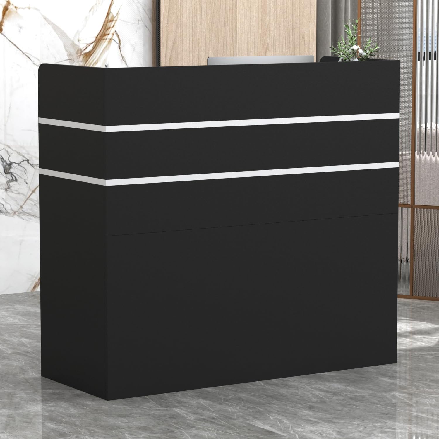 2-Way Office Workstation, 3-drawer filing cabinet, Dual Orthopedic Office Chair, Executive office desk, Industrial executive desk, Large executive desk, swivel bar stool No No