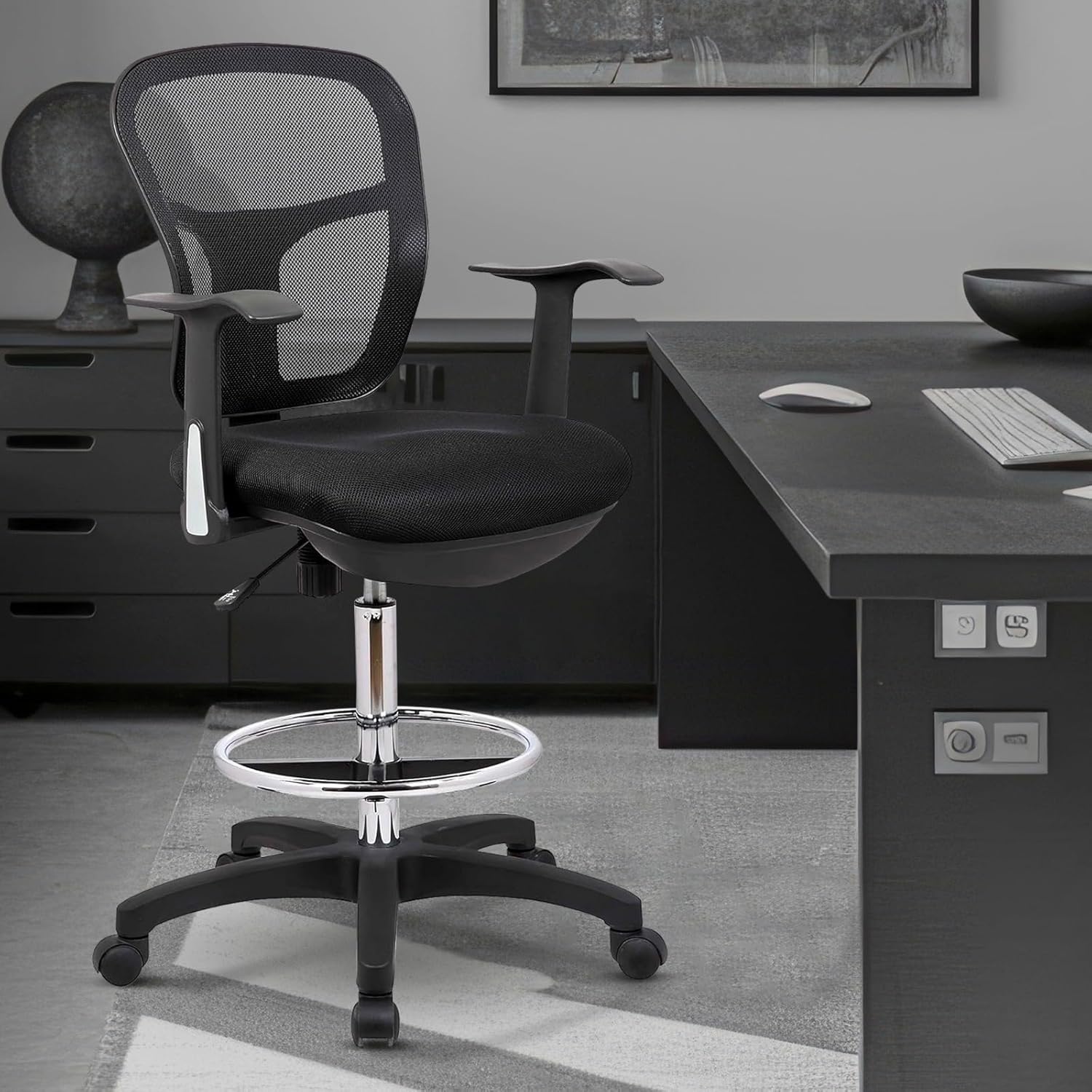 1.8M advanced Office Desk, banquet office seat, bliss executive office seat, Headrest Office Chair, L-shaped executive desk, Small executive desk No No, Wooden Office Credenza No