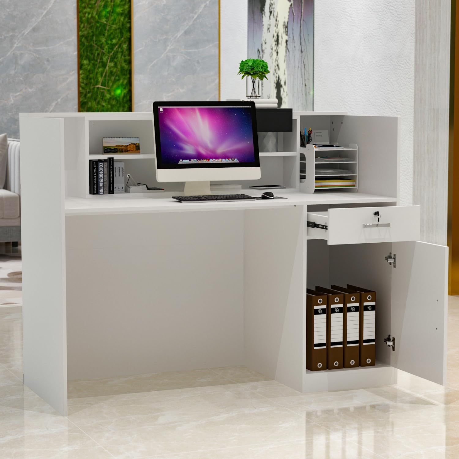1-way workstation, 2-door wooden cabinet, 3-door wooden cabinet, 4-Drawer Filing Cabinet, 5-seater waiting sofa, Clerical Office Chair, dressing table, Executive Office Chair, Executive office desk, Orthopedic office chair