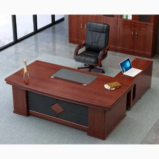 2-Way Office Workstation, 3-drawer filing cabinet, Dual Orthopedic Office Chair, Executive office desk, Industrial executive desk, Large executive desk, swivel bar stool No