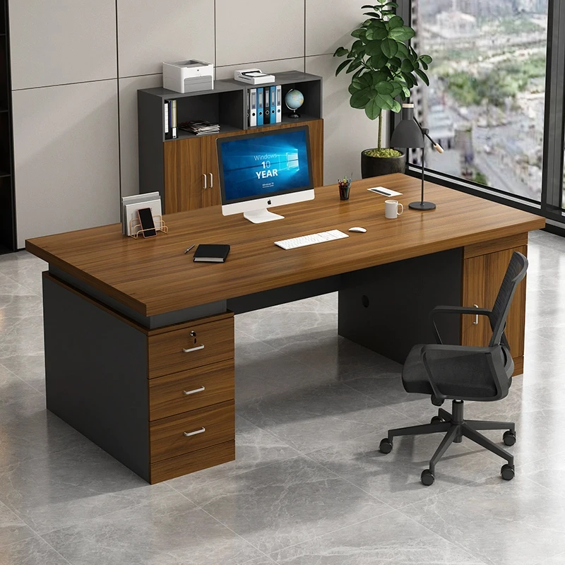 2-Way Office Workstation, 3-drawer filing cabinet, Dual Orthopedic Office Chair, Executive office desk, Industrial executive desk, Large executive desk, swivel bar stool