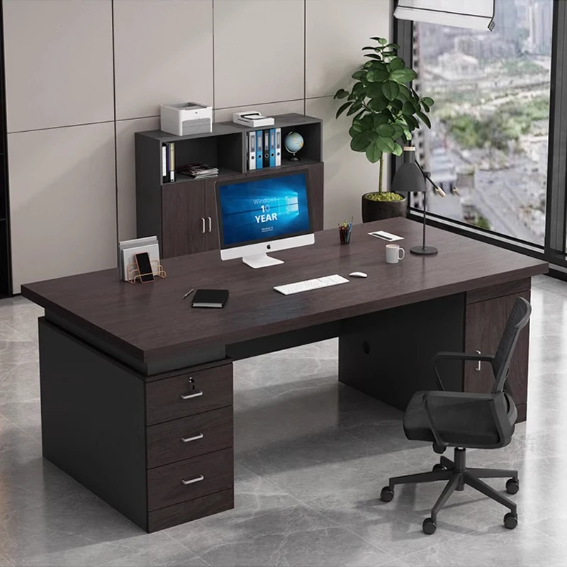 2-Way Office Workstation, 3-drawer filing cabinet, Dual Orthopedic Office Chair, Executive office desk, Industrial executive desk, Large executive desk, swivel bar stool