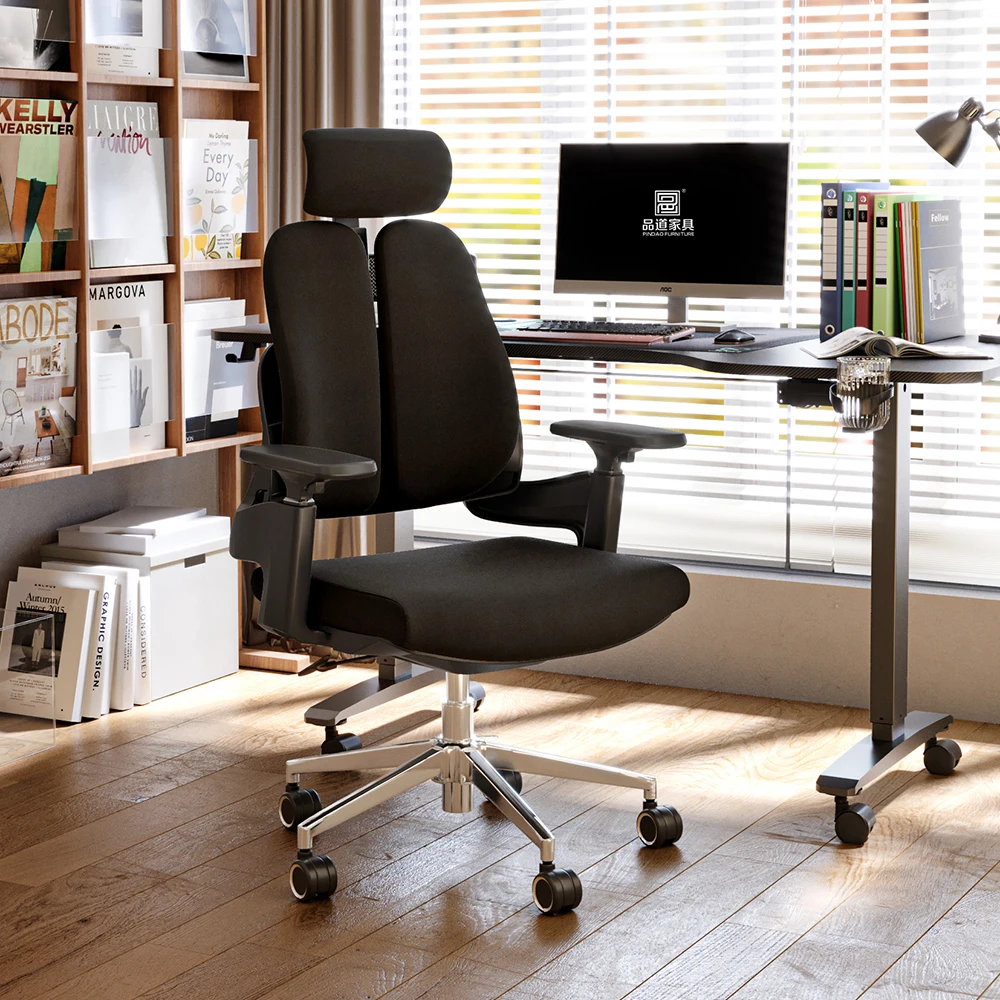 2-Way Office Workstation, 3-drawer filing cabinet, Dual Orthopedic Office Chair, Executive office desk, Industrial executive desk, Large executive desk, swivel bar stool