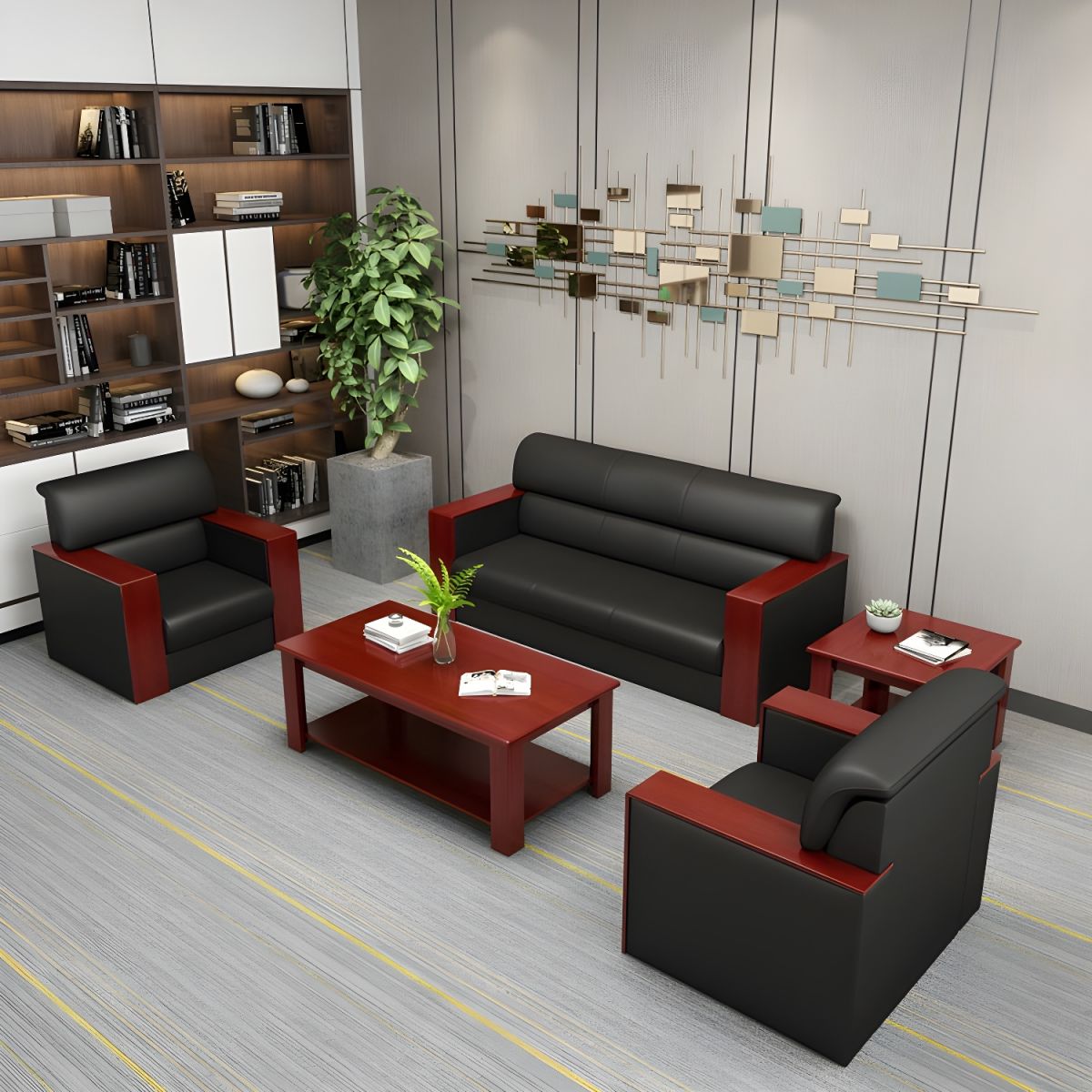 1.6m reception office desk, 1.8m advance office desk, 2-Way Office Workstation, bliss executive office seat, Dual Orthopedic Office Chair, Eames Dining chair, Executive Visitors Chair