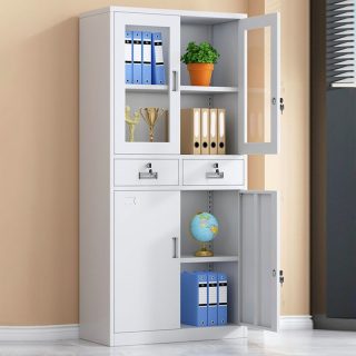 2-Way Office Workstation, 3-drawer filing cabinet, 3-link waiting bench, 9-locker filing cabinet, Dual Orthopedic Office Chair, Ergonomic office chair, Executive office desk, headrest office eat