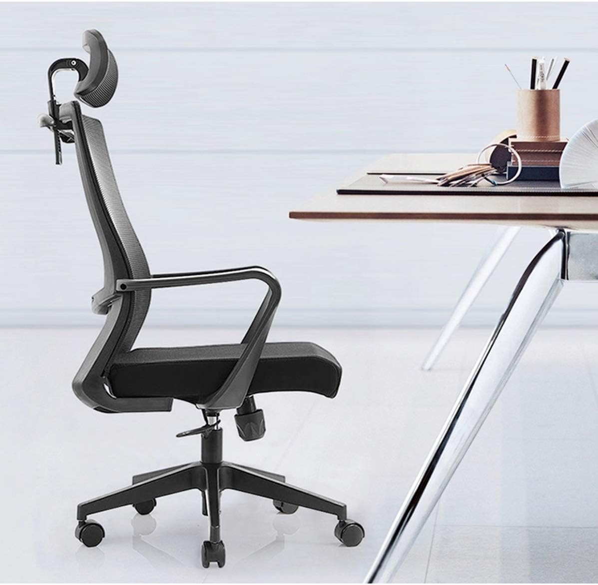 2-Way Office Workstation, 3-drawer filing cabinet, 3-link waiting bench, 9-locker filing cabinet, Dual Orthopedic Office Chair, Ergonomic office chair, Executive office desk, headrest office eat No