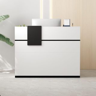 3-drawer filing cabinet, 3-link waiting bench, 9-locker filing cabinet, Dual Orthopedic Office Chair, Ergonomic office chair, Executive office desk, headrest office eat, Office Workstation No