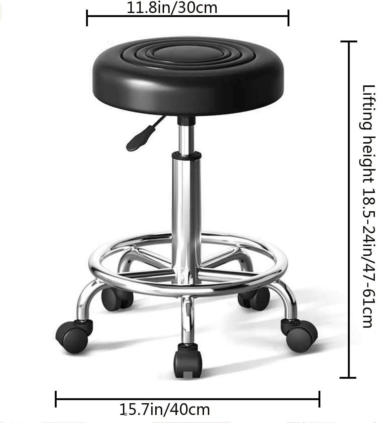 Sleek Height Adjustable Kitchen/Bar Stool Seat - Image 3