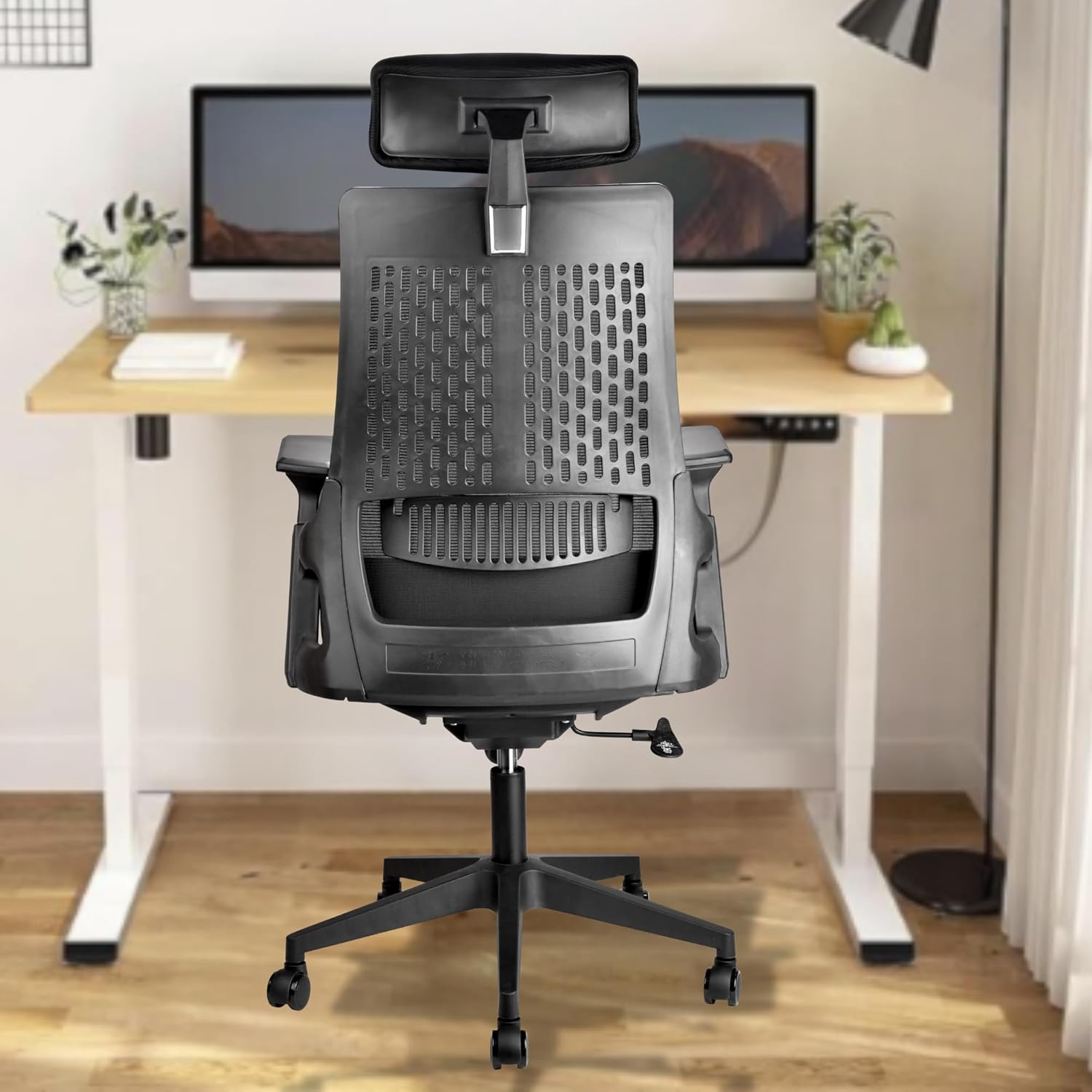 2-Way Office Workstation, 3-drawer filing cabinet, 3-link waiting bench, 9-locker filing cabinet, Dual Orthopedic Office Chair, Ergonomic office chair, Executive office desk, headrest office eat No