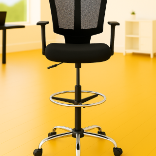 2-Way Office Workstation, 3-drawer filing cabinet, Dual Orthopedic Office Chair, Executive office desk, Industrial executive desk, Large executive desk, swivel bar stool No