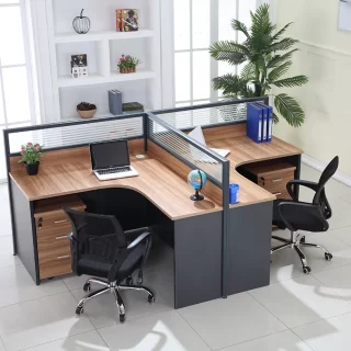 2-Way Office Workstation, 3-drawer filing cabinet, 3-link waiting bench, 9-locker filing cabinet, Dual Orthopedic Office Chair, Ergonomic office chair, Executive office desk, headrest office eat No