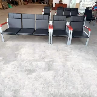 0.9m office desk, 1.8m advance office desk, 2-door filing furniture, 3-link waiting bench, 3.0m Boardroom Table, 4-Drawer Filing Cabinet, Clerical Office Chair, directors office seat, Dual Orthopedic Office Chair, Executive office desk, mahogany coat hunger, reclining executive seat No