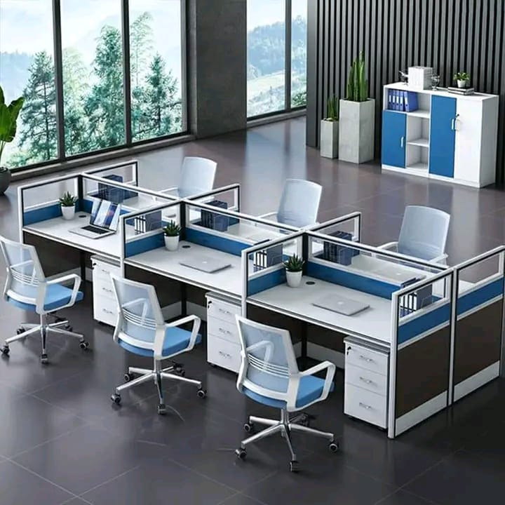 1.6m reception office desk, 1.8m advance office desk, 2-Way Office Workstation, bliss executive office seat, Dual Orthopedic Office Chair, Eames Dining chair, Executive Visitors Chair No