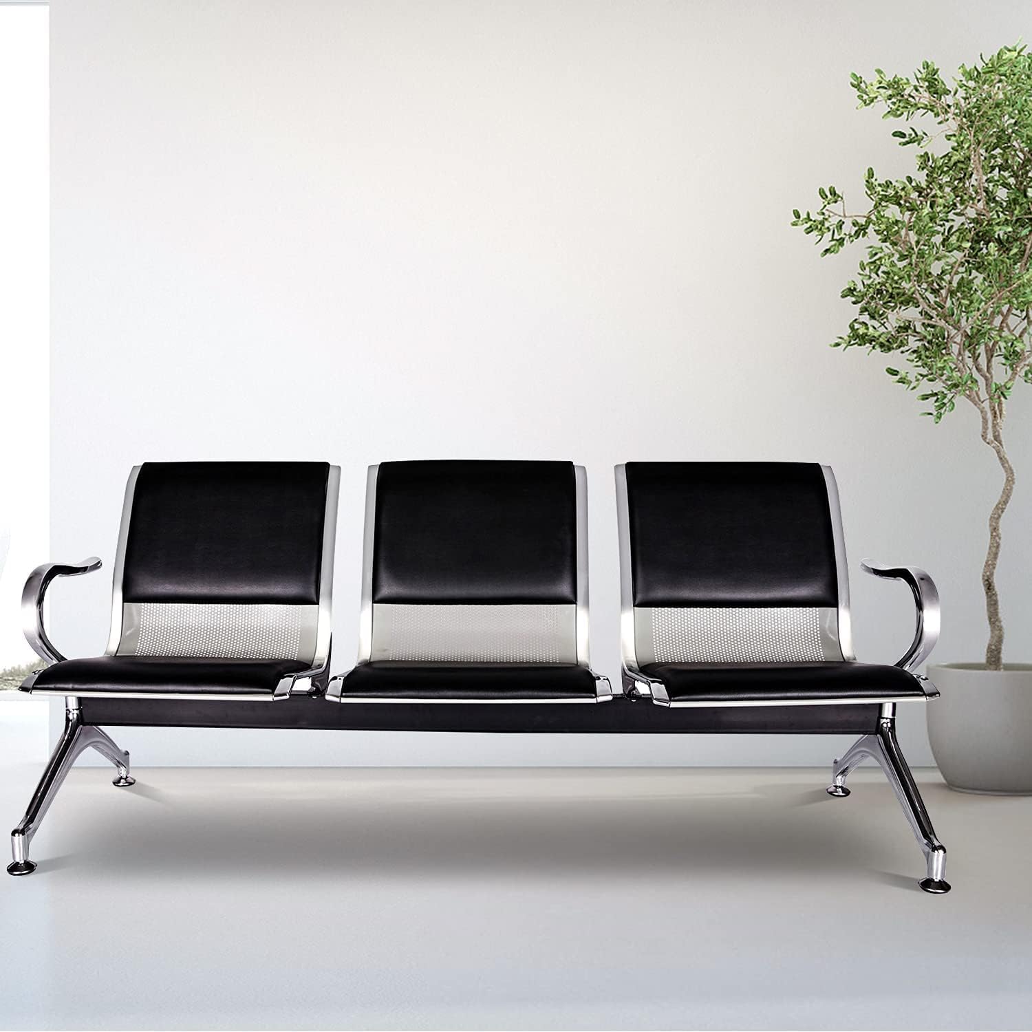3-link waiting bench, 4-Way Office Workstation, 9-locker filing cabinet, Dual Orthopedic Office Chair, Ergonomic office chair, Executive office desk, filing cabinet, headrest office