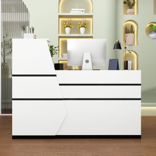 2-Way Office Workstation, 3-drawer filing cabinet, 3-link waiting bench, 9-locker filing cabinet, Dual Orthopedic Office Chair, Ergonomic office chair, Executive office desk, headrest office eat