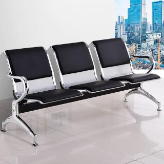 4-Way Office Workstation, 9-locker filing cabinet, Dual Orthopedic Office Chair, Ergonomic office chair, Executive office desk, headrest office eat, Waiting bench No No