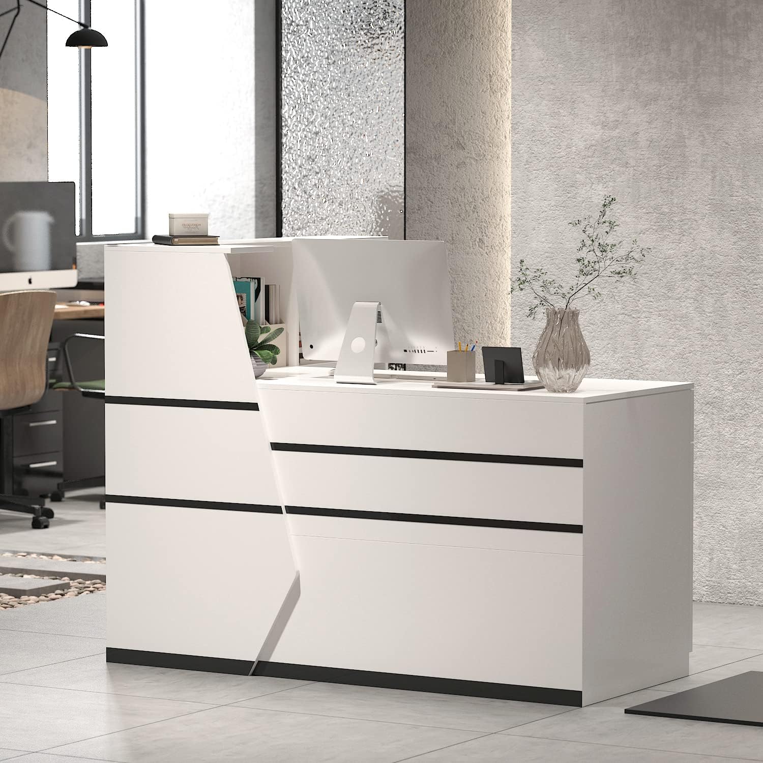 3-drawer filing cabinet, 3-link waiting bench, 4-Way Office Workstation, 9-locker filing cabinet, Dual Orthopedic Office Chair, Ergonomic office chair, Executive office desk, headrest office eat
