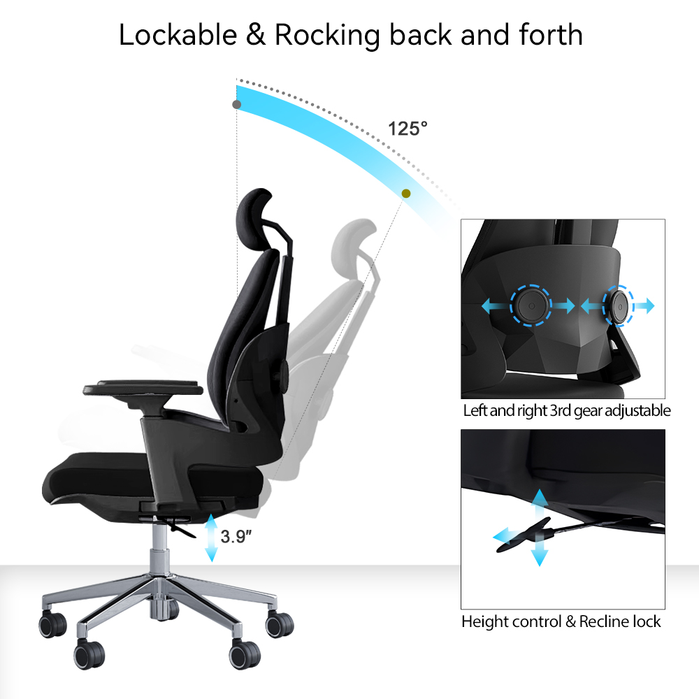 High-Back Dual Orthopedic Office Seat - Image 3