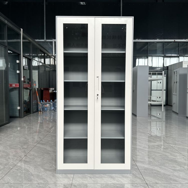 2-Door Full Glass Office Filing Cabinet - Image 5