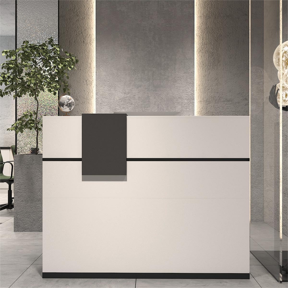 3-drawer filing cabinet, 3-link waiting bench, 4-Way Office Workstation, 9-locker filing cabinet, Dual Orthopedic Office Chair, Ergonomic office chair, Executive office desk, headrest office eat No