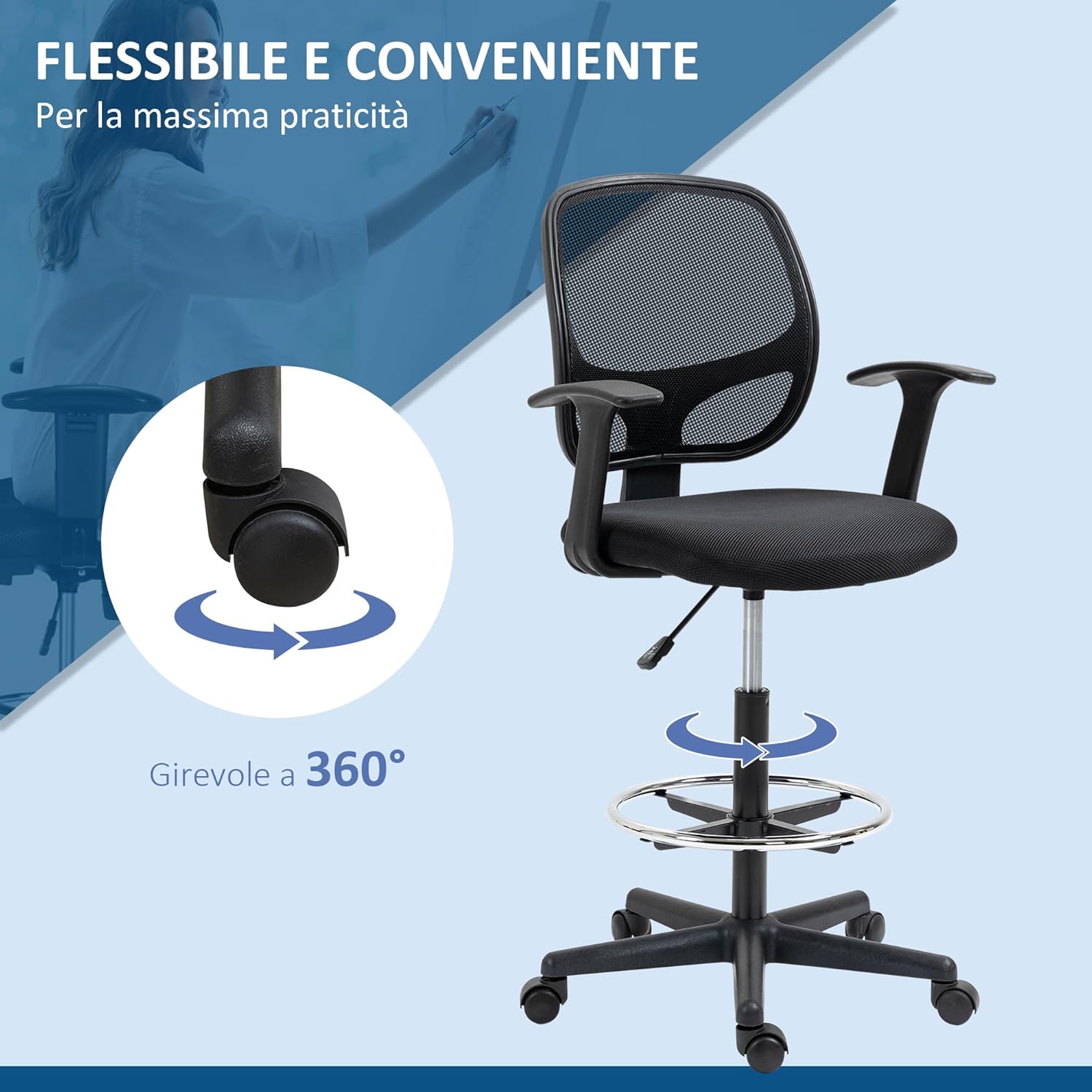 4-Way Office Workstation, 9-locker filing cabinet, Dual Orthopedic Office Chair, Ergonomic office chair, Executive office desk, headrest office eat, Waiting bench