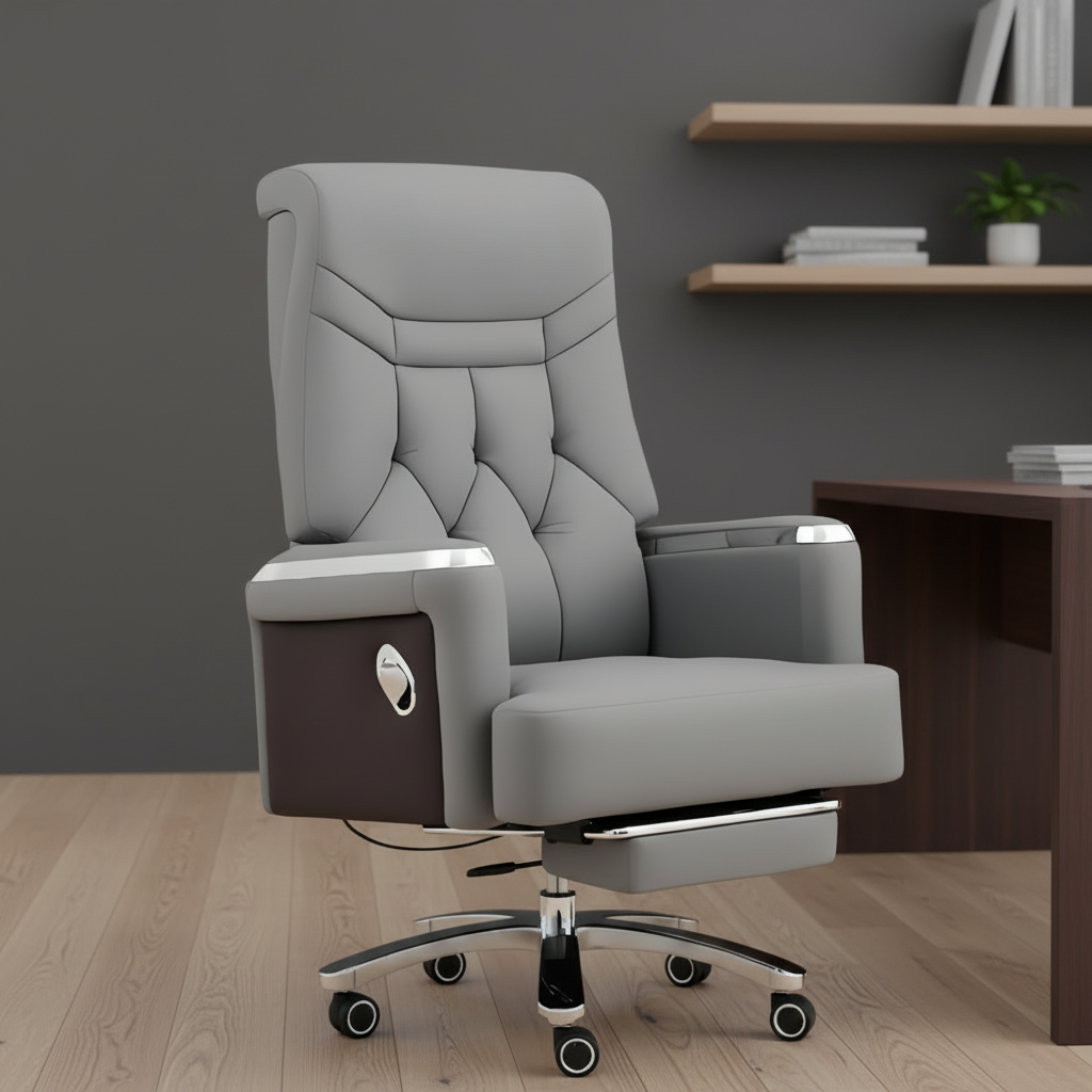 Boardroom Table, full glass filing cabinet, L-shaped executive desk, mahogany coat hunger, Office filing cabinet, Office furniture, reclining office seat