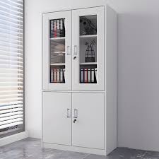 2-Door Half Glass Office Filling Cabinet - Image 2