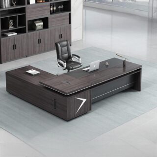 3.0m Boardroom Table, full glass filing cabinet, L-shaped executive desk, mahogany coat hunger, Office filing cabinet, Office furniture, reclining office seat