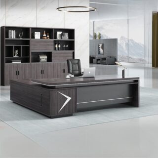 3-door filing furniture, 3-drawer filing cabinet, 3-link waiting bench, 3.0m Boardroom Table, full glass filing cabinet, L-shaped executive desk, mahogany coat hunger, reclining