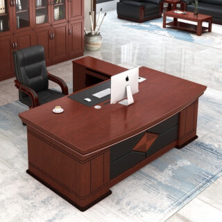 3-drawer filing cabinet, 3-link waiting bench, 3.0m Boardroom Table, full glass filing cabinet, L-shaped executive desk, mahogany coat hunger, Office furniture, reclining office seat No