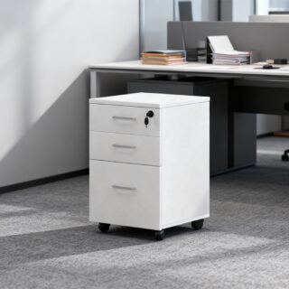 4-Drawer Heavy-Duty Steel Filing Cabinet with Central Locking System