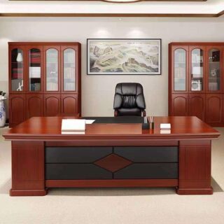 Premium Executive Office Desk with Classic Wooden Finish