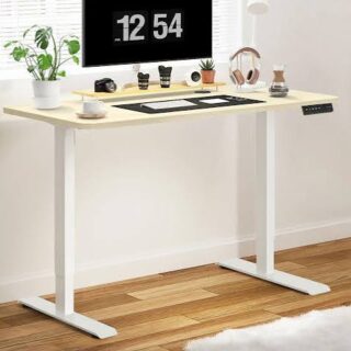 Smooth electric height adjustment with easy-to-use control panel ✔ Spacious desktop for monitors, laptops, and office accessories ✔ Strong steel frame for superior stability and durability ✔ Scratch-resistant and easy-to-clean tabletop ✔ Ergonomic sit-stand design promotes healthier working habits ✔ Quiet and efficient lifting mechanism ✔ Modern, minimalist design complements any office décor ✔ Ideal for home offices, corporate offices, study rooms, and workstations